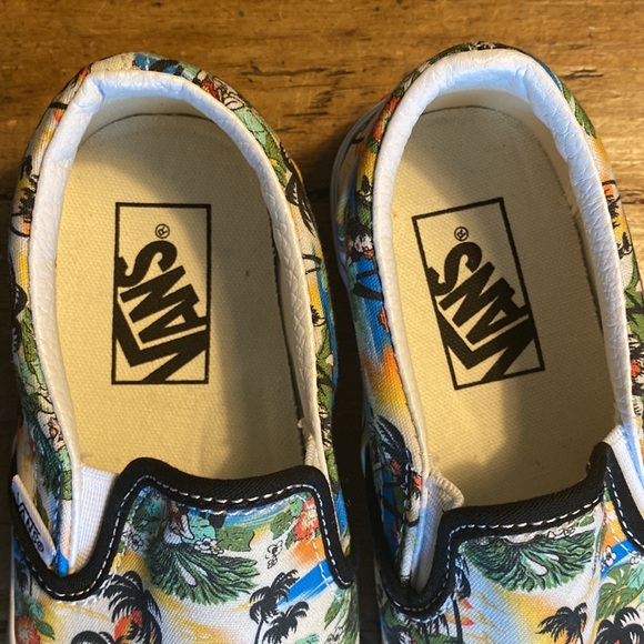 Vans Classic Slip On 🌊🌴Aloha🌴🌊Size 5 - Picture 2 of 8